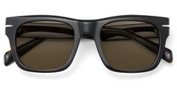 Renzo Tortoise Rectangle Sunglasses1