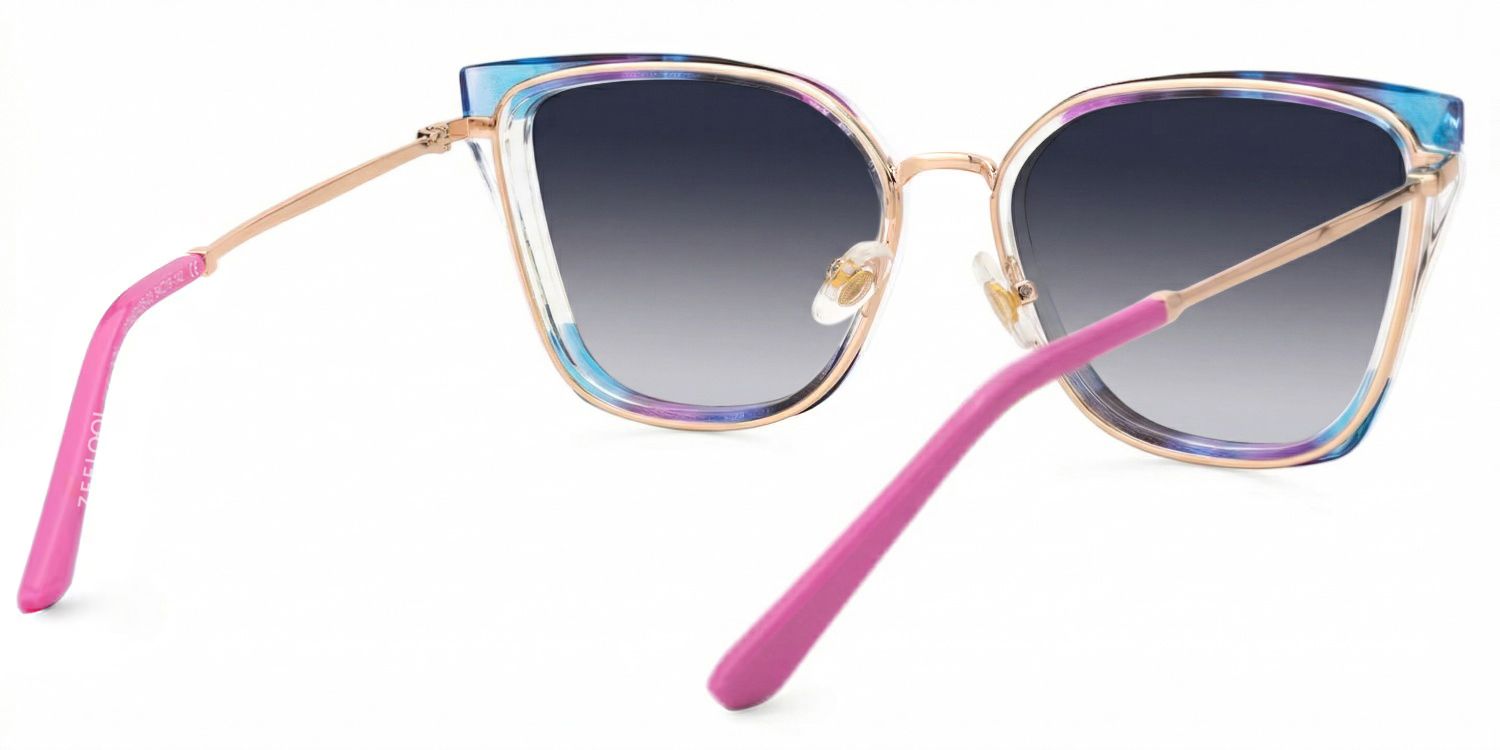 Martins Tr90 Multicolor Rectangle Frame Sunglasses | ZEELOOL3