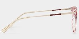 Jacqui Pink Tortoise Square Glasses3