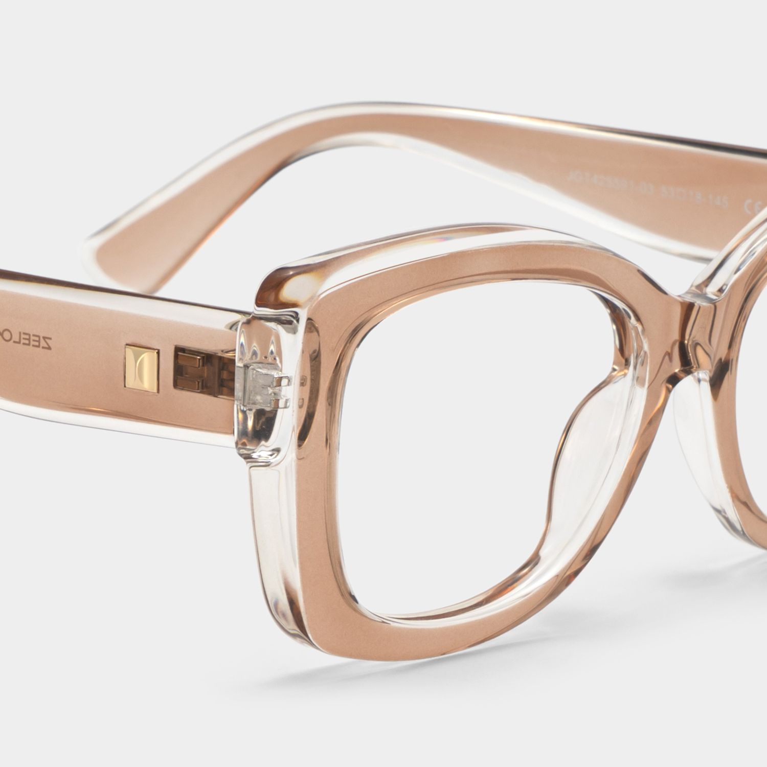 Rosie Thick Brown and Clear Butterfly Frames Glasses | ZEELOOL5
