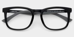 Glide Black Square Glasses2