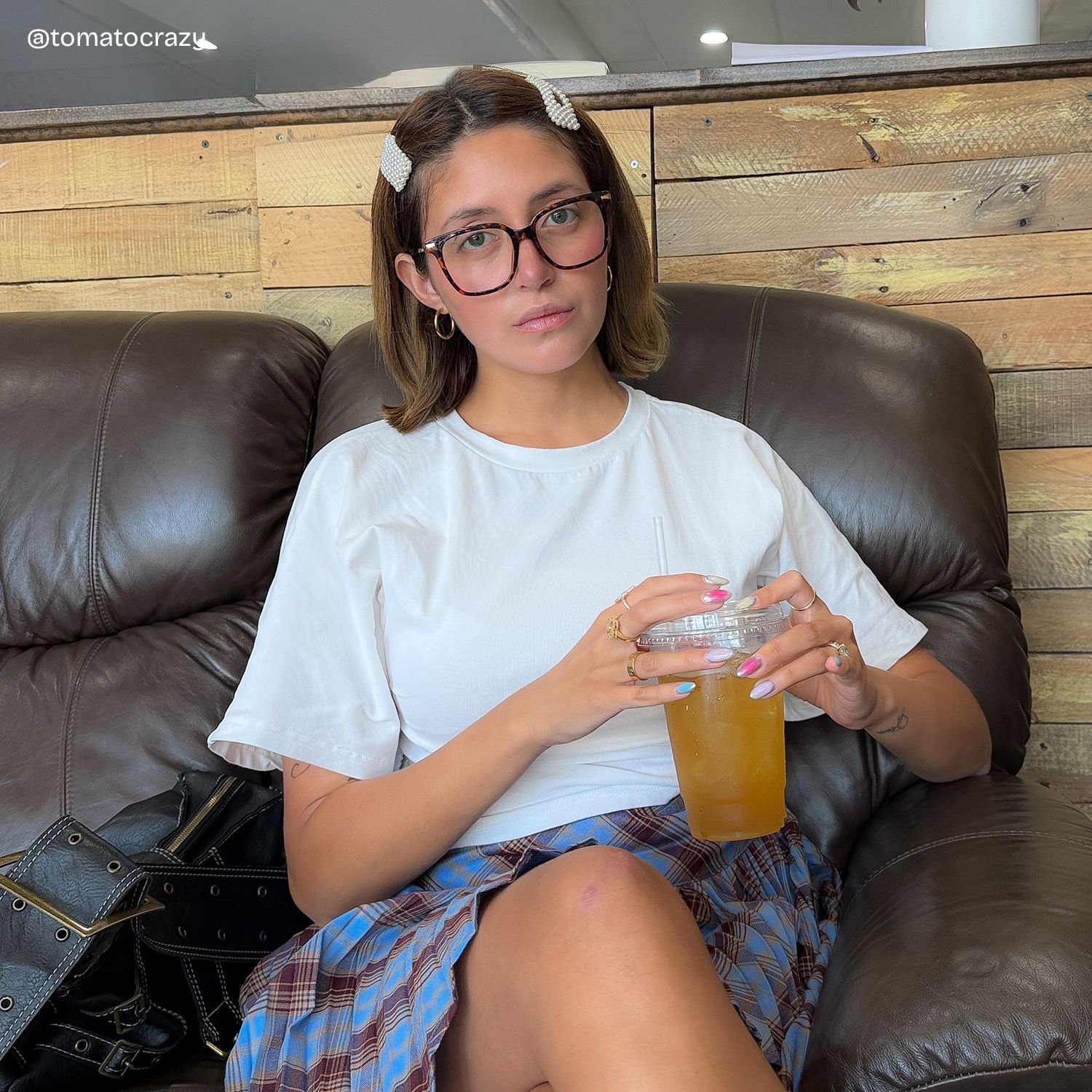 Jacqui Square Tortoise Frame Glasses | ZEELOOL6
