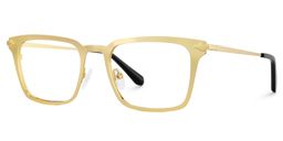 Chaney Gold Rectangle Glasses3