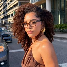 Fayssel Brown Rectangle Glasses6