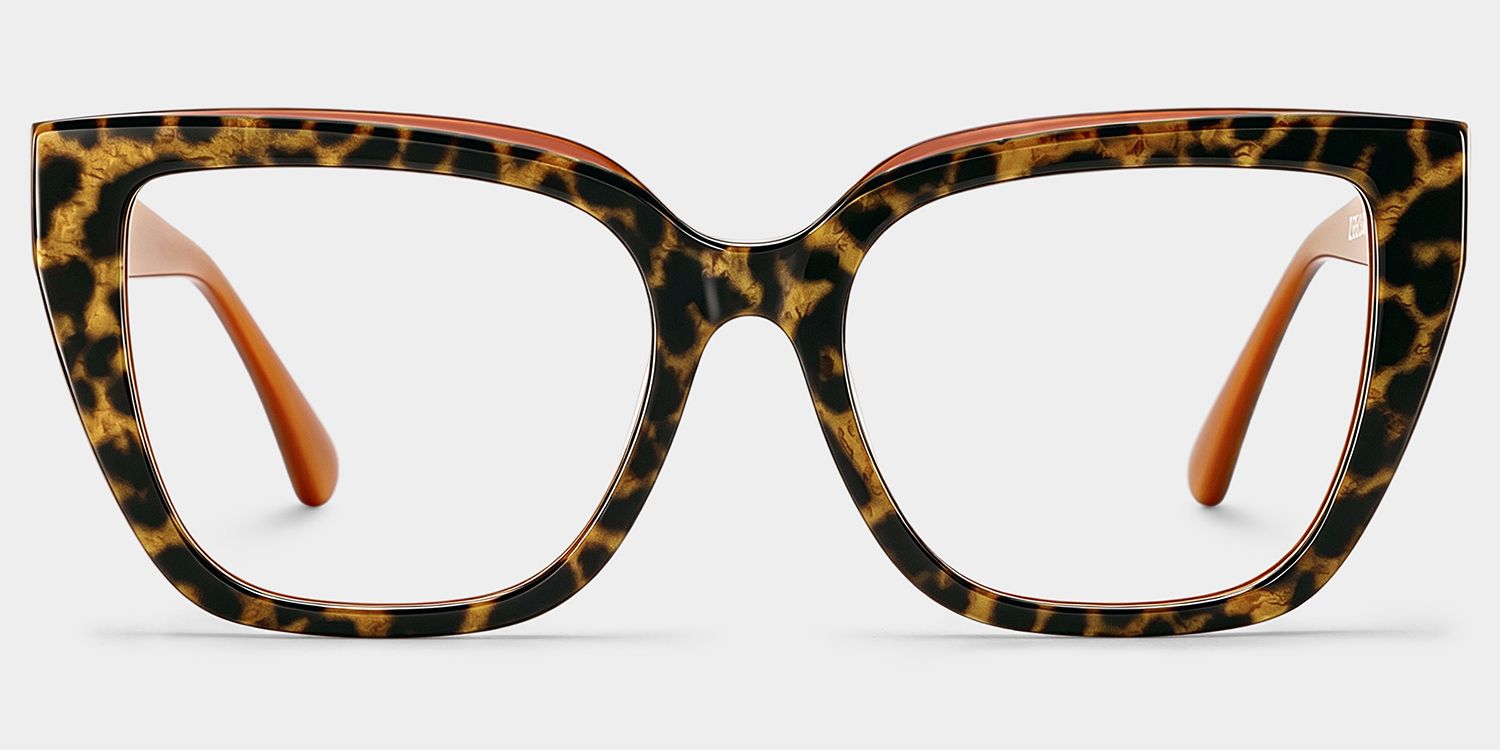 Square Frame Leopard Glasses on Sale1