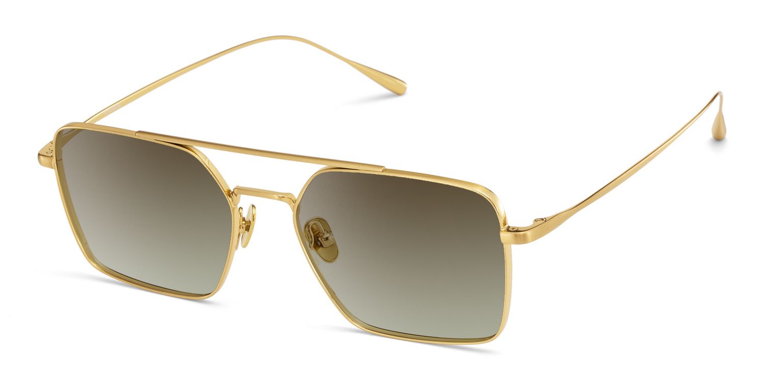 Jensen Aviator Style Gold Frame Sunglasses | ZEELOOL2
