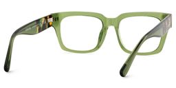 Fulford Green Rectangle Glasses4