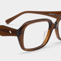Rowan Brown Rectangle Glasses5