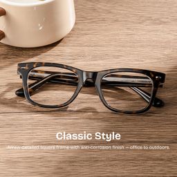 Robert Tortoise Rectangle Glasses0