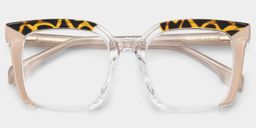 Misty Pink Square Glasses1