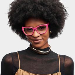 Blaise Pink Green Butterfly Glasses0