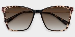 Tricee Tortoise Square Sunglasses1