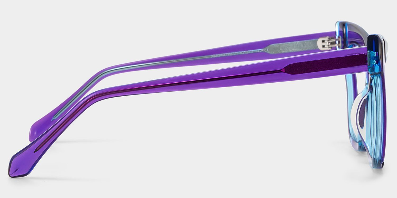 Saucie Cateye Purple Frame Glasses | Zeelool Optical3