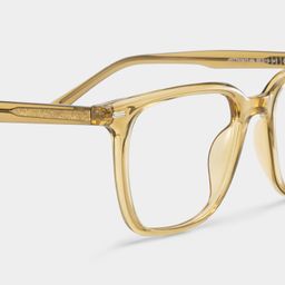 Eliza Beige Square Glasses5