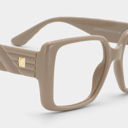 Maya Brown Square Glasses5