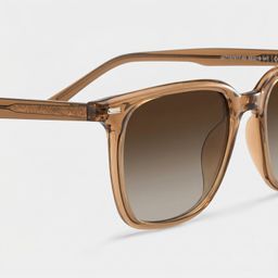 Eliza Light Brown Square Sunglasses4