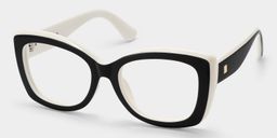 Rosie Black White Butterfly Glasses3