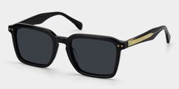 Vickerie Black Rectangle Sunglasses2
