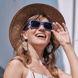 Nora Blue Aviator Sunglasses5