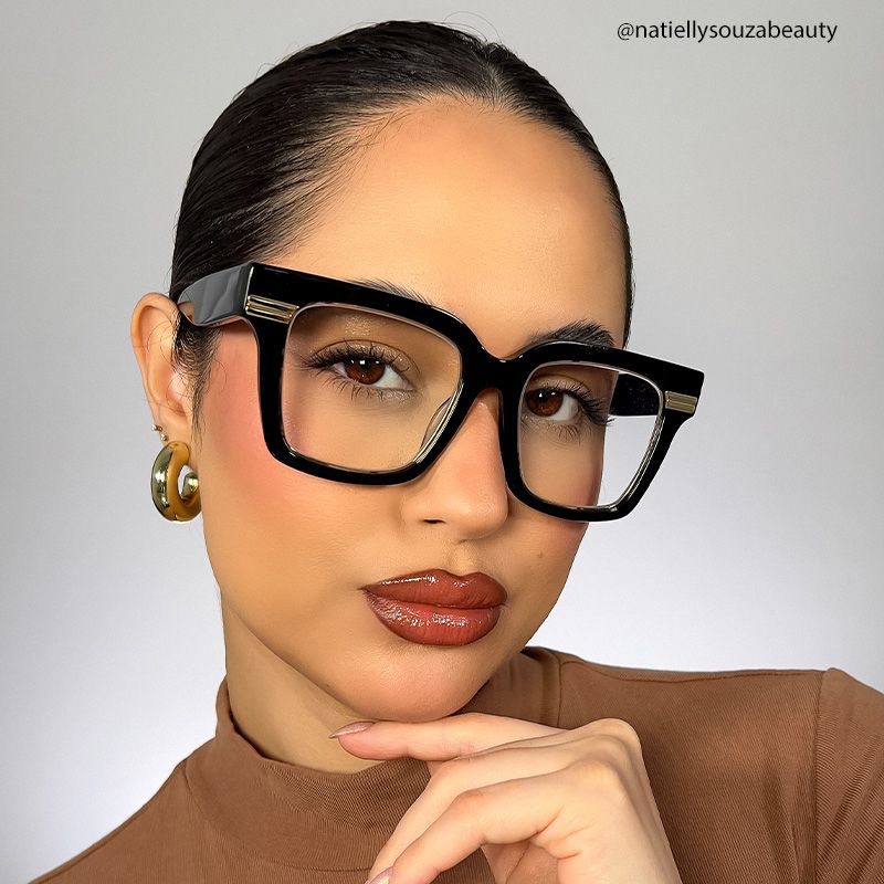 Taylor Black Square Glasses