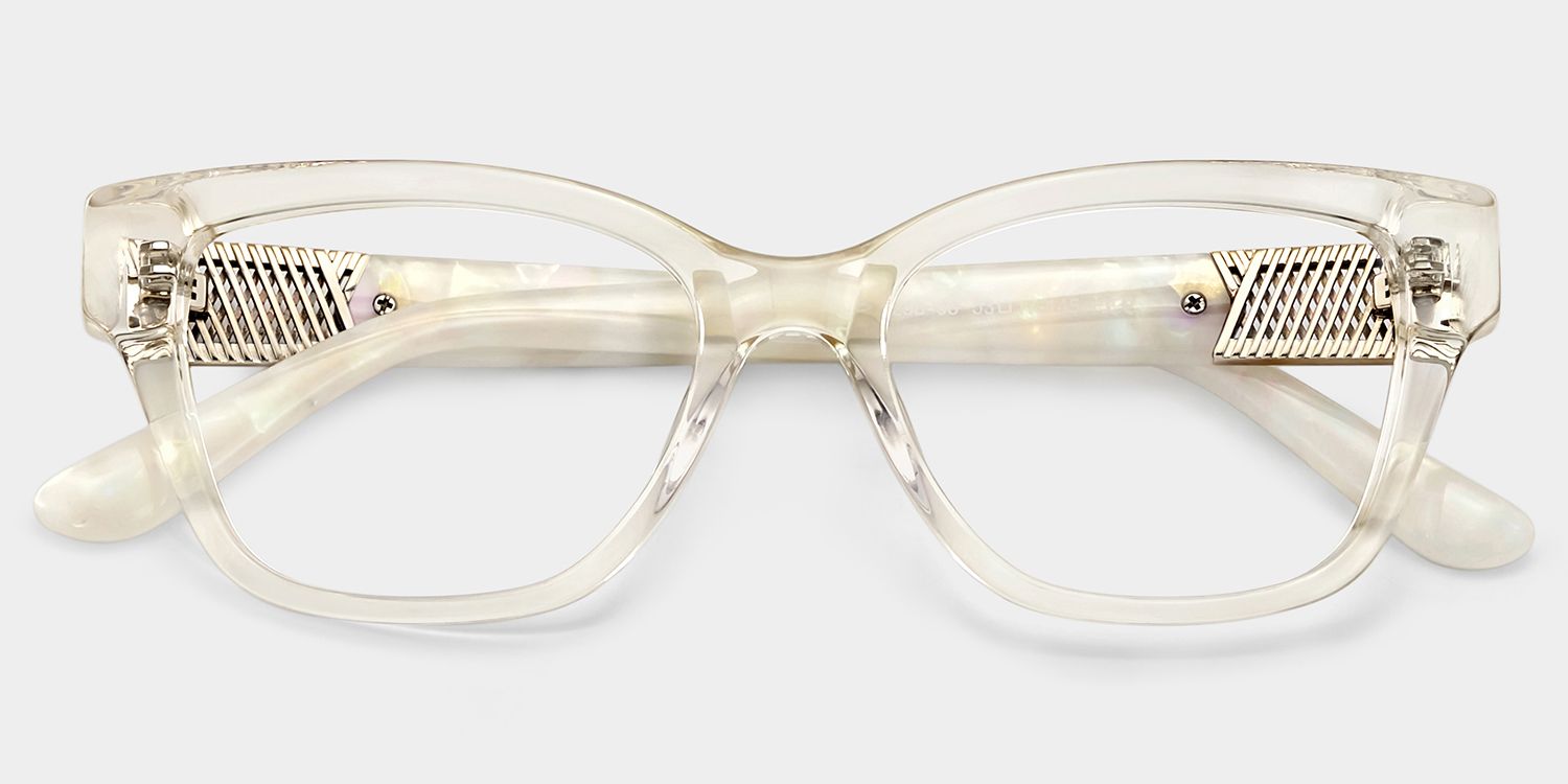 Miranda Cat Eye Clear Yellow Frame Glasses Online | ZEELOOL2