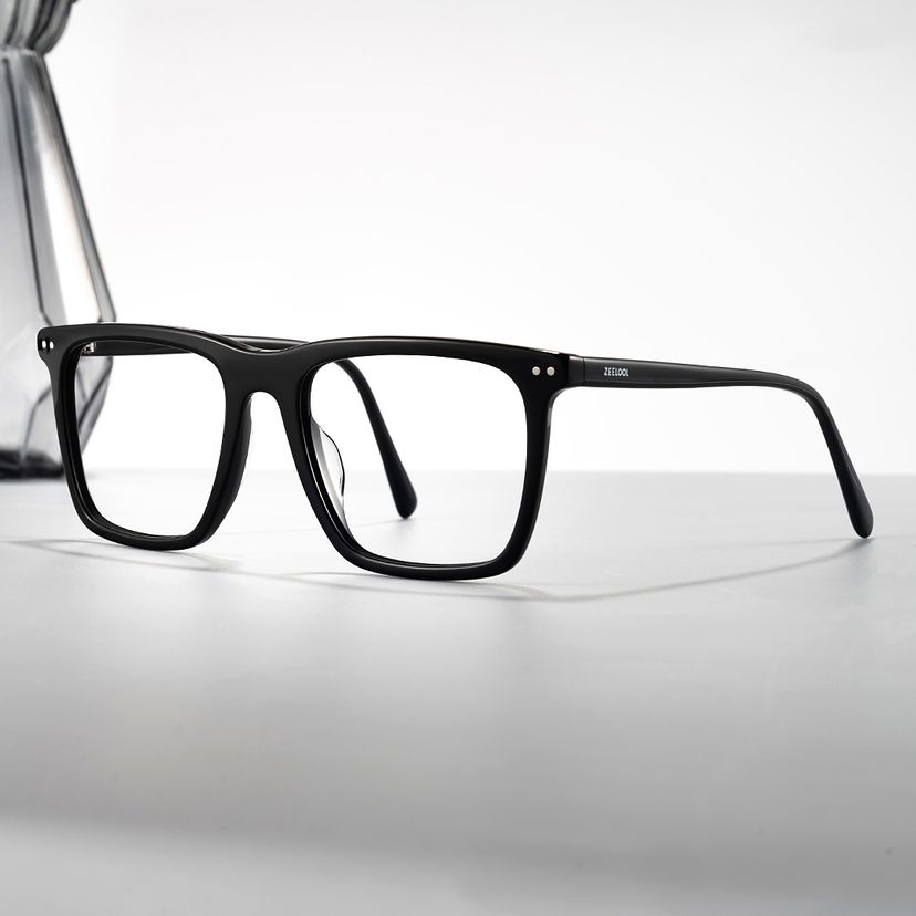 Frantz Black Square Glasses