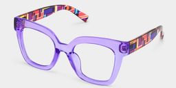Malcolm Purple Square Glasses2