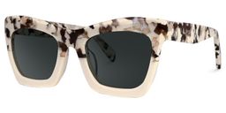 Benitez Two-Tone Rectangle Sunglasses1