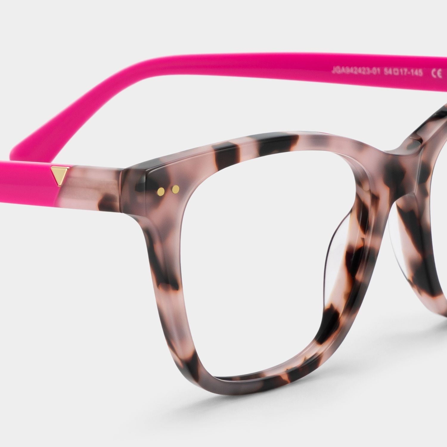 Ava Square Tortoise Color Frame Glasses | ZEELOOL5