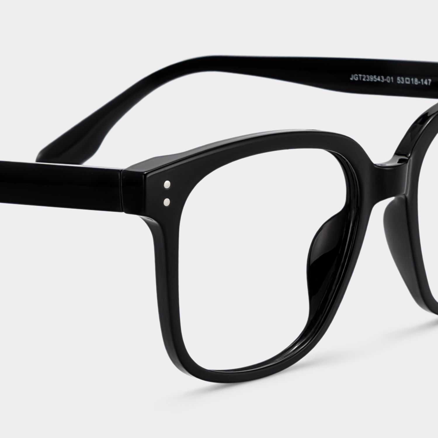 Oglesby Square Blue Light Blocking Glasses Black Frame | Zeelool5