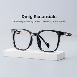 Chloe Black Square Glasses0