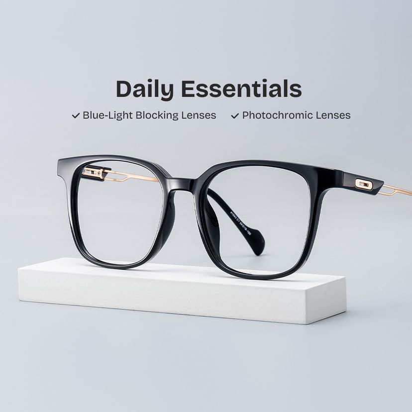 Chloe Black Square Glasses