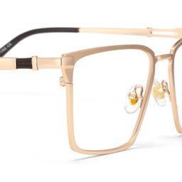Finn Gold Rectangle Glasses5