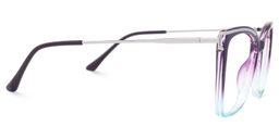 Krystle Purple-Blue Square Glasses3