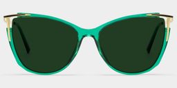 Yomary Green Cat eye Sunglasses0
