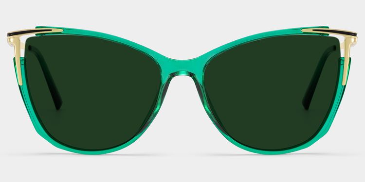 Yomary Green Cat eye Sunglasses