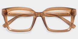 Marley Beige Rectangle Glasses1