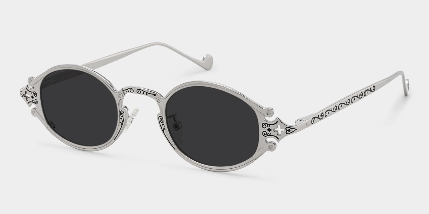 Serena Silver Oval Sunglasses to Frame Your Face | ZEELOOL2