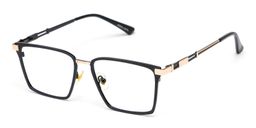 Finn Black Rectangle Glasses2