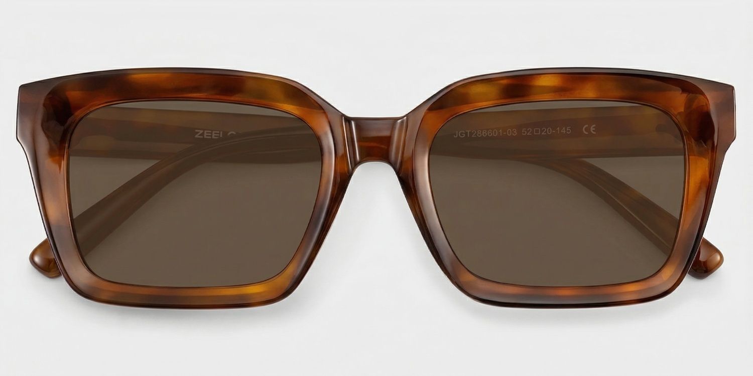 Marley Rectangle Style Tortoise Frame Sunglasses | ZEELOOL1