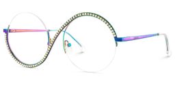 Jaila Iridescent Round Glasses3