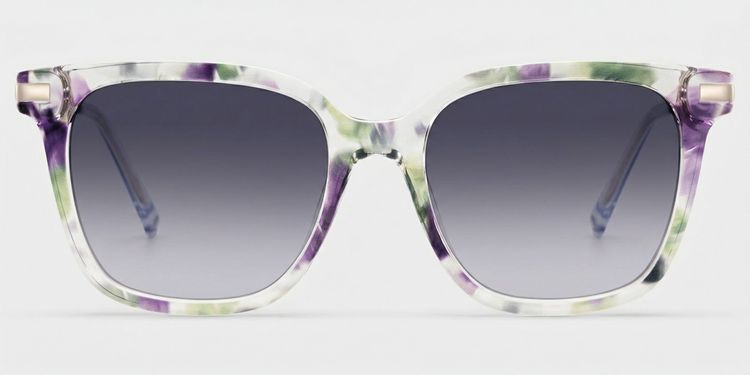 Jacqui Floral Square Sunglasses