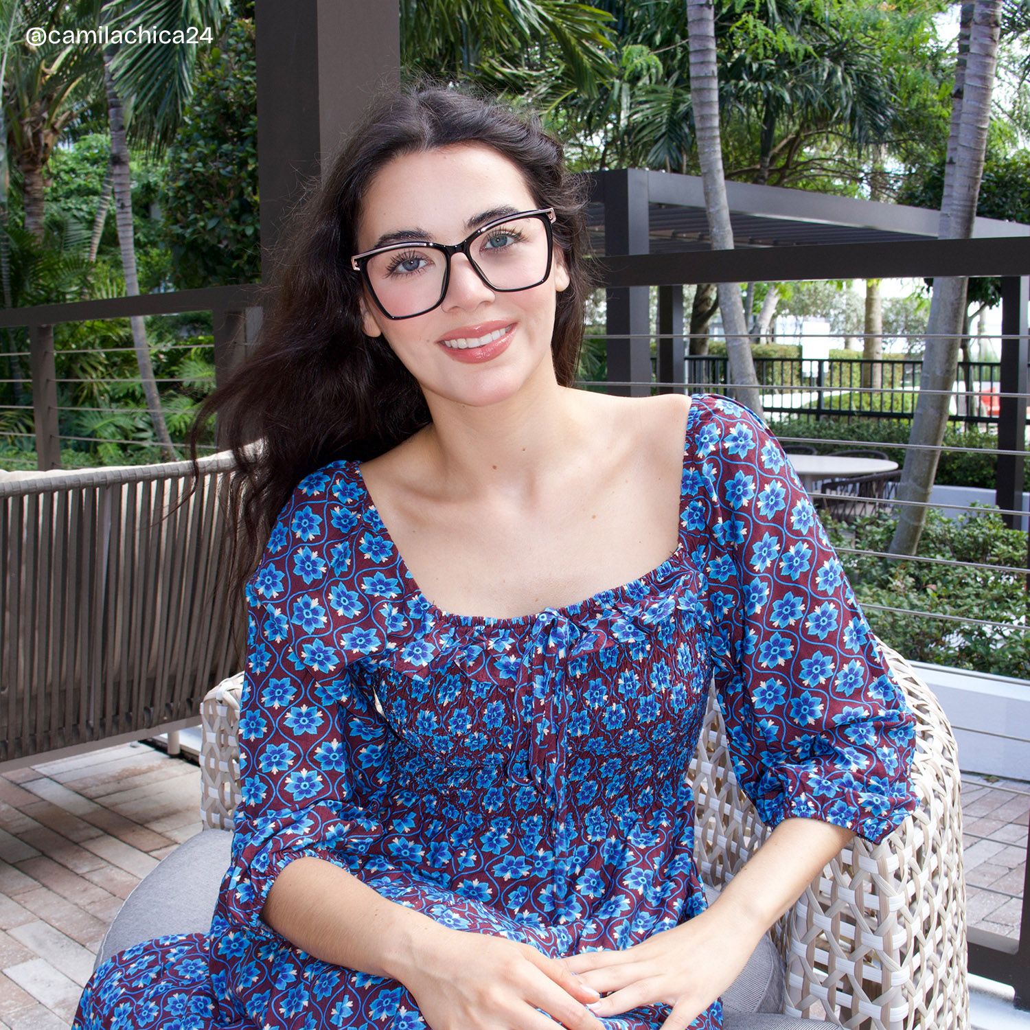 Krystle Square Black Eyeglass Frames for Busy Days | ZEELOOL7