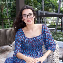 Krystle Black Square Glasses7