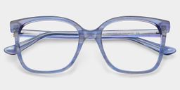 Caroline Blue Square Glasses2