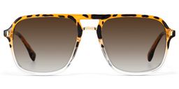 Kilworth Tortoise crystal Aviator Sunglasses0