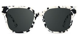 Kerri Cow Print Square Sunglasses0