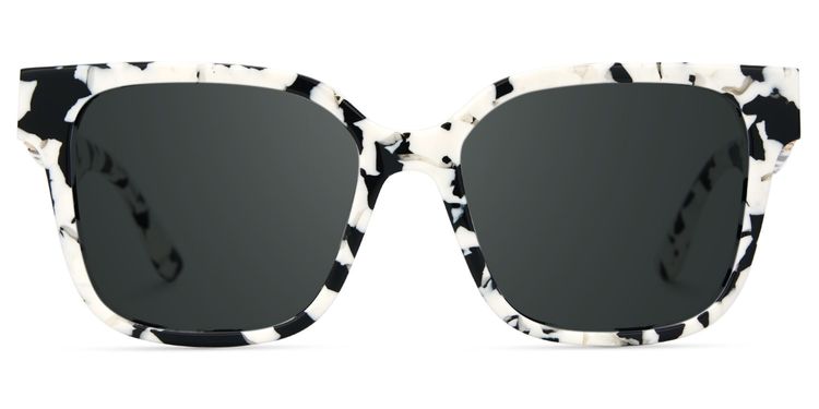Kerri Cow Print Square Sunglasses