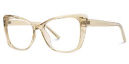 Farris Beige Cat eye Glasses1