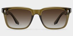 Fletcher Brown Rectangle Sunglasses0